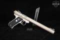 1999 Sturm Ruger Mark II Government Target Model; Integrally Suppressed .22 LR Stainless in Good Condition Image 2