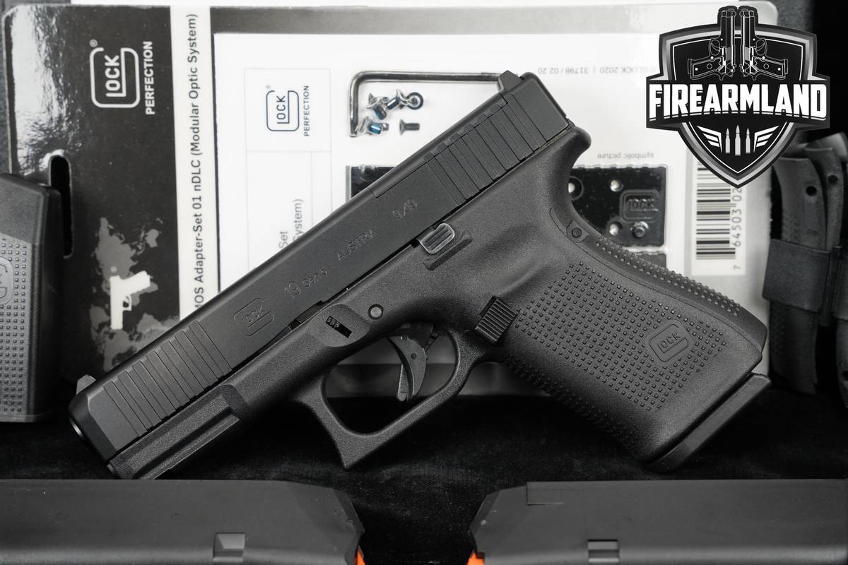 Glock 19 Gen5 MOS 9mm 4.02" G19 Gen-5 +3 MAGS & ORIG CASE