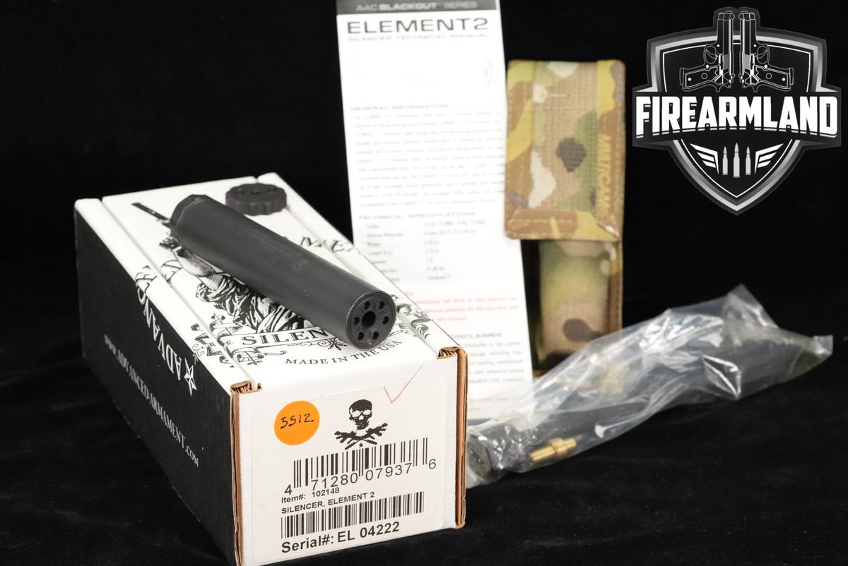 Advanced Armament Corp (AAC) Element 2 .22 LR Suppressor E2 Silencer