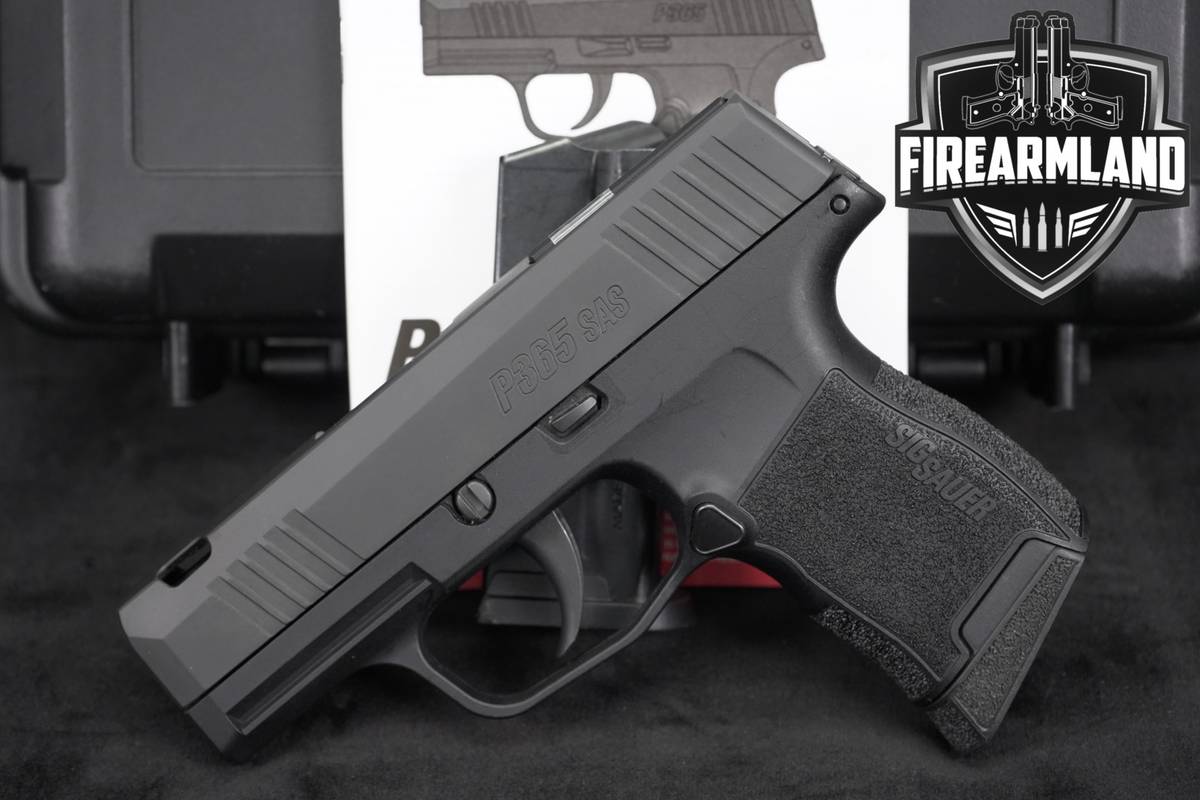 Sig Sauer P365 SAS-C 9mm 3.1" P 365 Factory Ported +2 MAGS & ORIG CASE