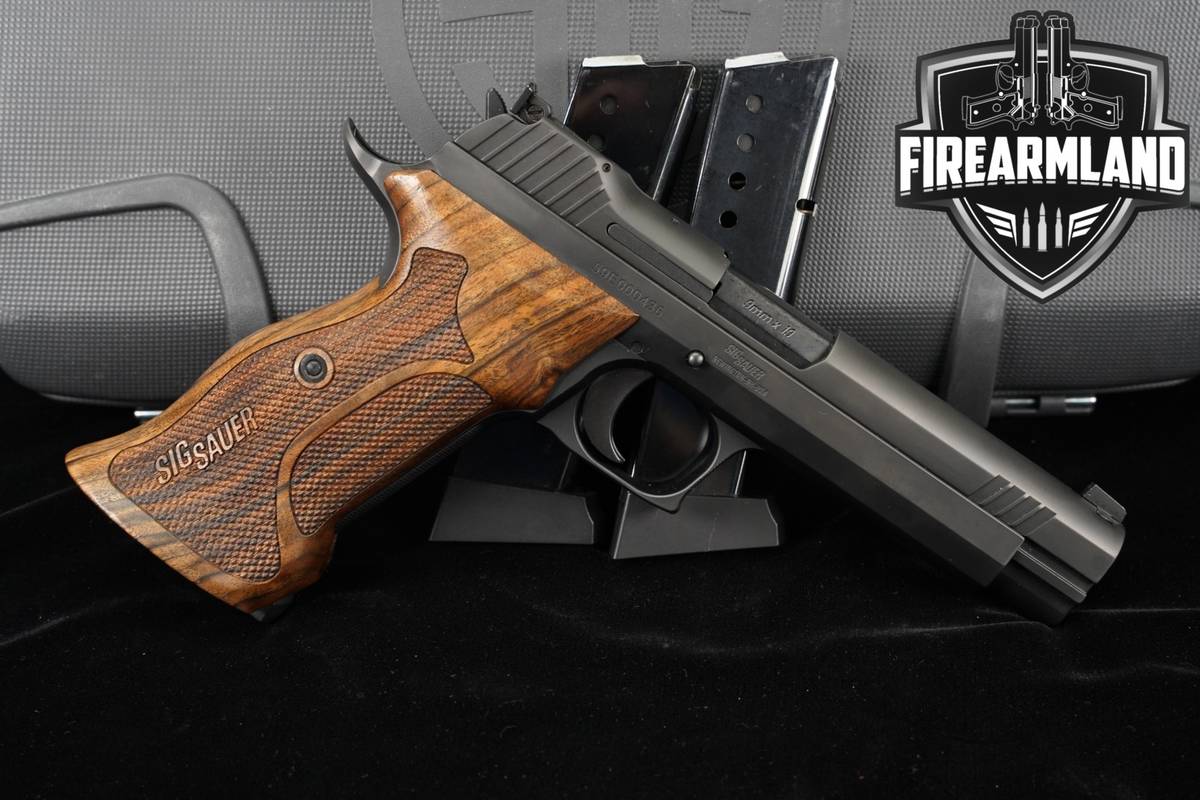 Sig Sauer P210A Target 9mm 4.7 P 210 +3 MAGS, ORIG CASE