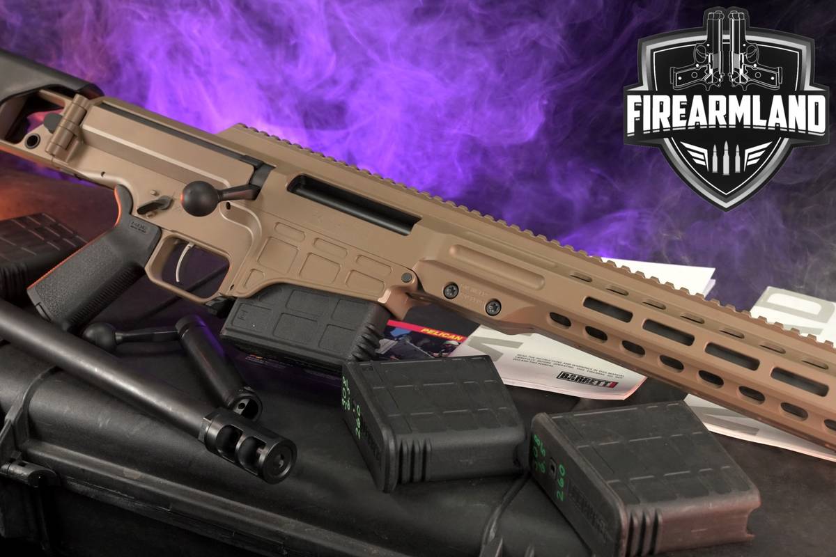 2 BARREL SET Barrett MRAD 308 Winchester 17" FDE +5 MAGS & ORIG CASE