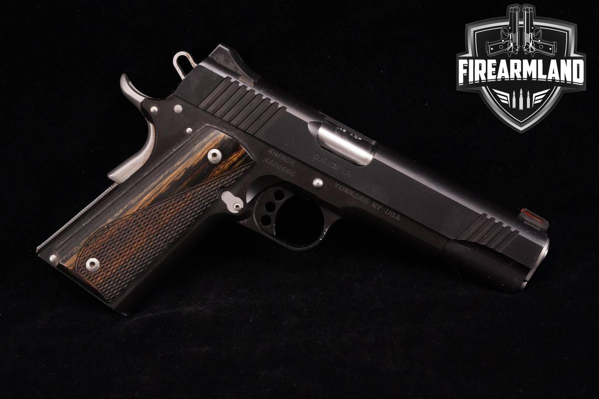 GOVERNMENT Kimber Custom LW Nightstar 45-ACP 1911-A1 5" 1911A1 +ORIG-CASE