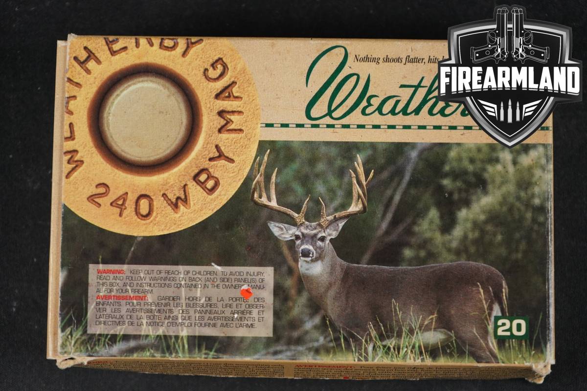 60 RDS! 240 Wby Magnum Ammo Mag Ammunition