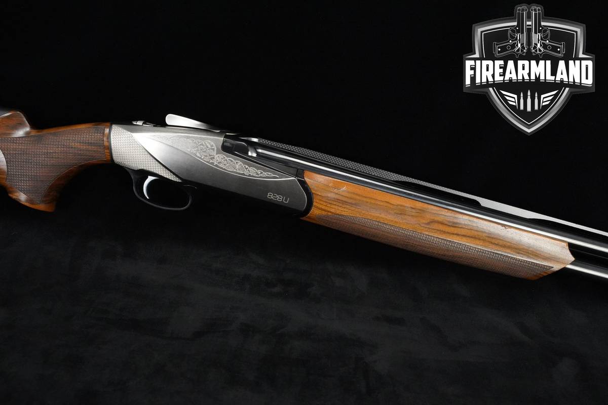 Benelli 828U 12-Gauge 28" Nickel Plated Benelli-828U 828-U +ORIG CASE