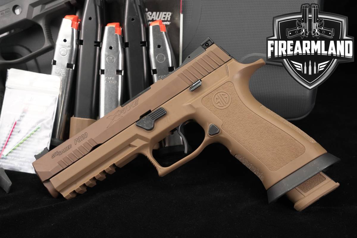 Sig Sauer P320 X-Five XSeries 9mm FDE Coyote Tan P 320 +6 MAGS & ORIG CASE