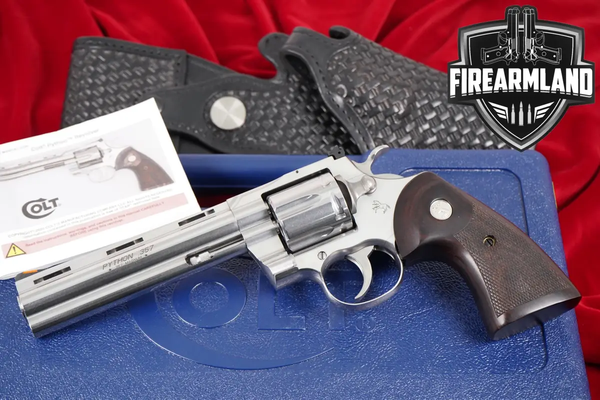 DESIRED Colt Python 357 Magnum 6" Satin Stainless DA/SA +HOLSTER