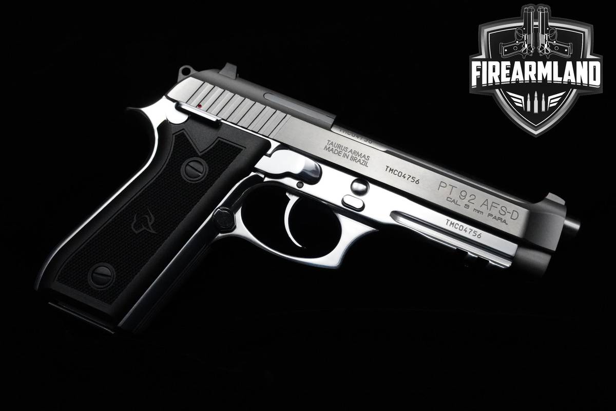 Taurus PT-92 AFS-D 5" Polished Stainless Taurus-PT-92 PT92 2MAGS & ORIG BOX