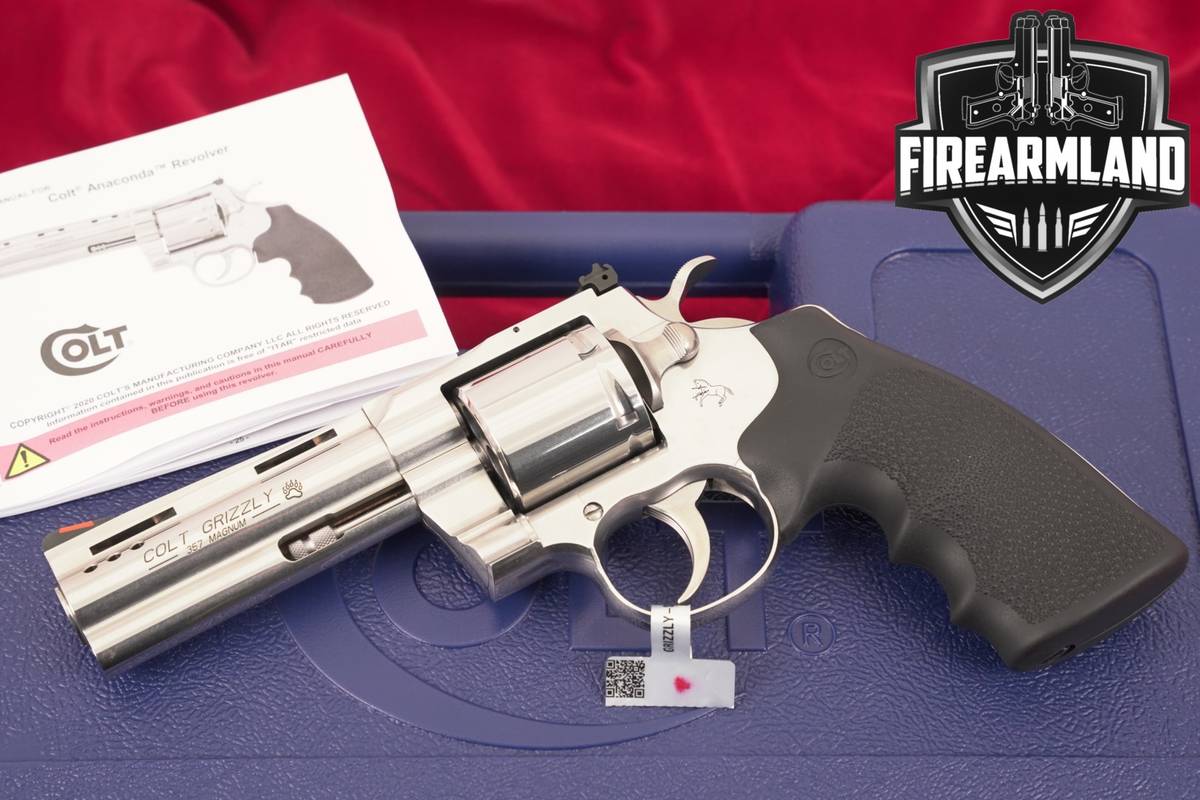 Colt Grizzly 357 Magnum 4.25" Polished Stainless DA/SA FACTORY PORTED