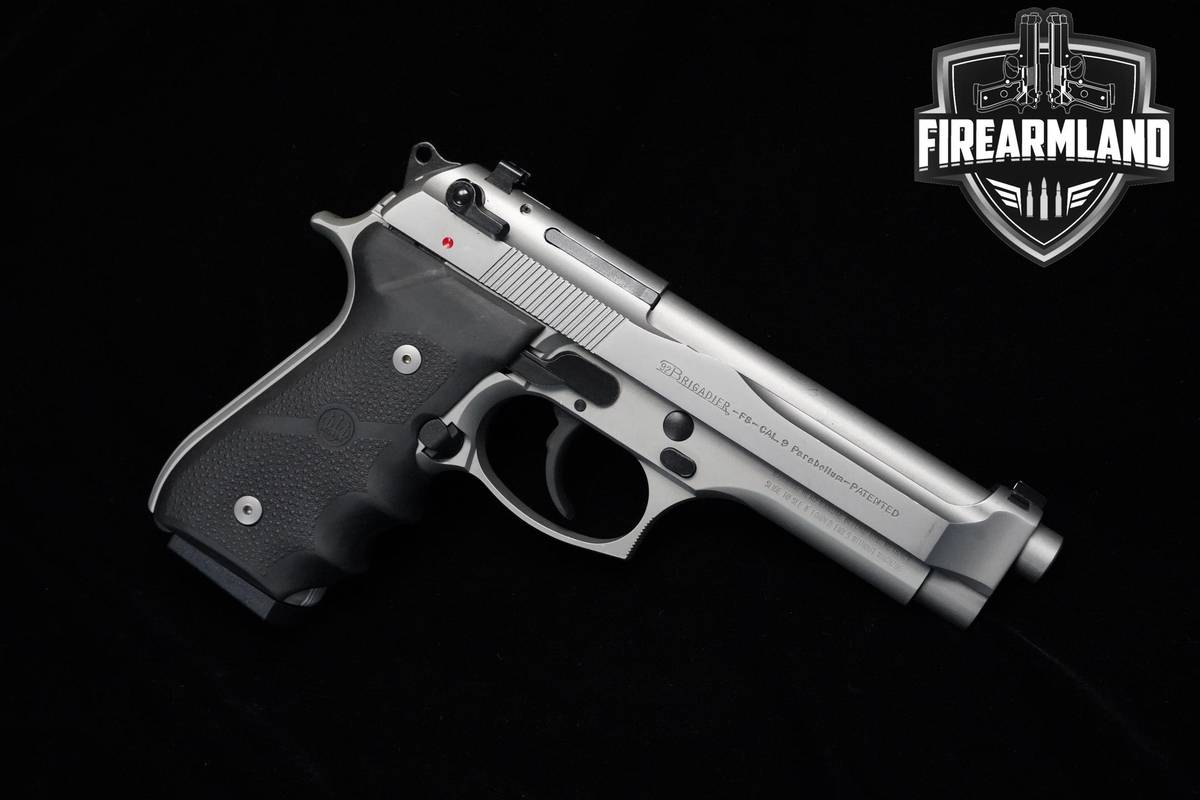 2000-05 Beretta 92FS Type F Brigadier Inox 9mm 4.9" Inox Beretta 92 DA/SA