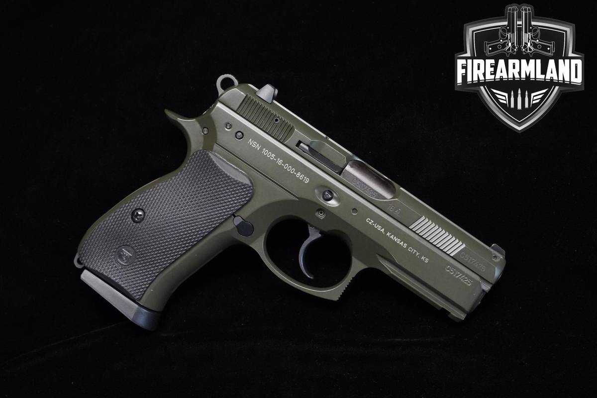 NSN MARKED CZ 75 P-01 ODG 9mm 3.75" OD Green CZ P-01 +2 MAGS & ORIG CASE