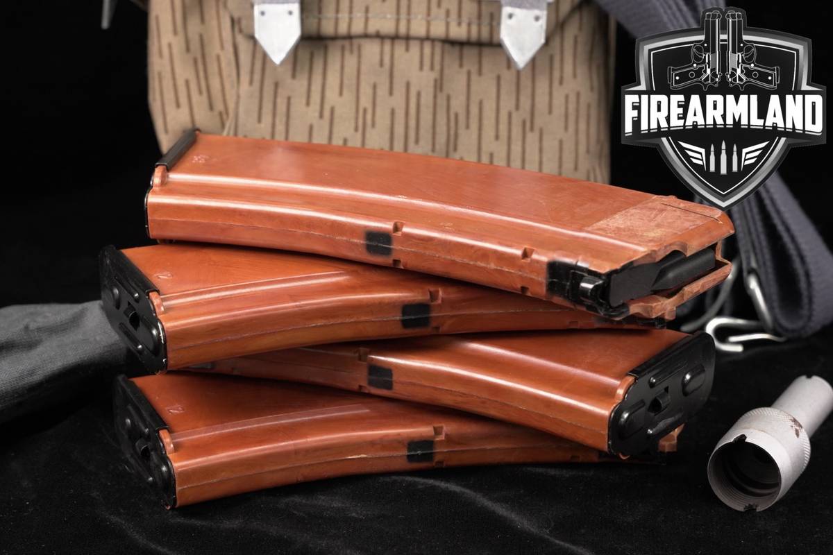 East German (DDR) Surplus FOUR (4) Bakelite AK-74 30 Rd Magazines AK74 Mags