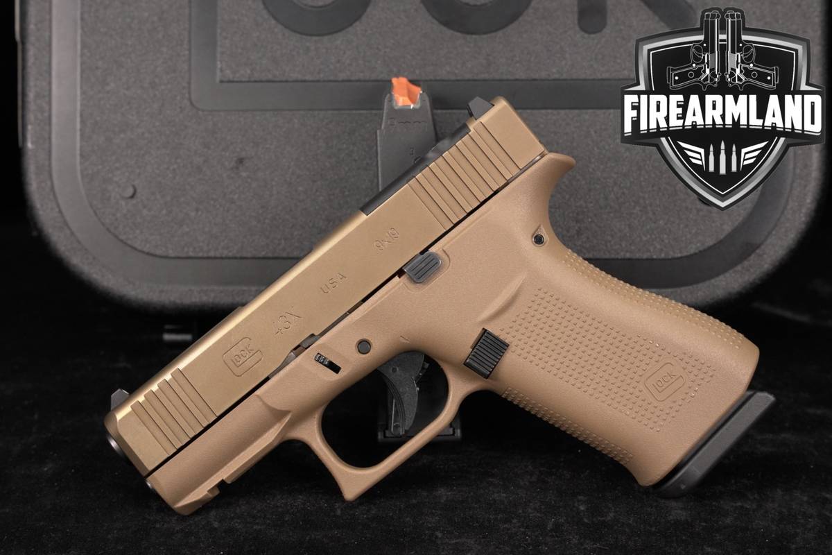 Glock 43X MOS G43X 9mm 3.41 FDE +2 MAGS & ORIG BOX