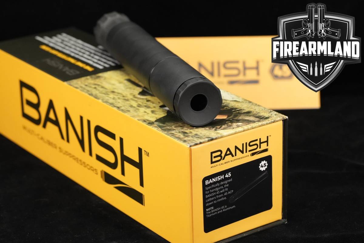 Banish Suppressors 45 ACP 8.6" Suppressor Banish45 Silencer