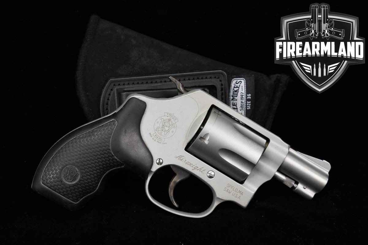 Smith & Wesson Model 637-2 Airweight 38-Special 1.875" Stainless +HOLSTER