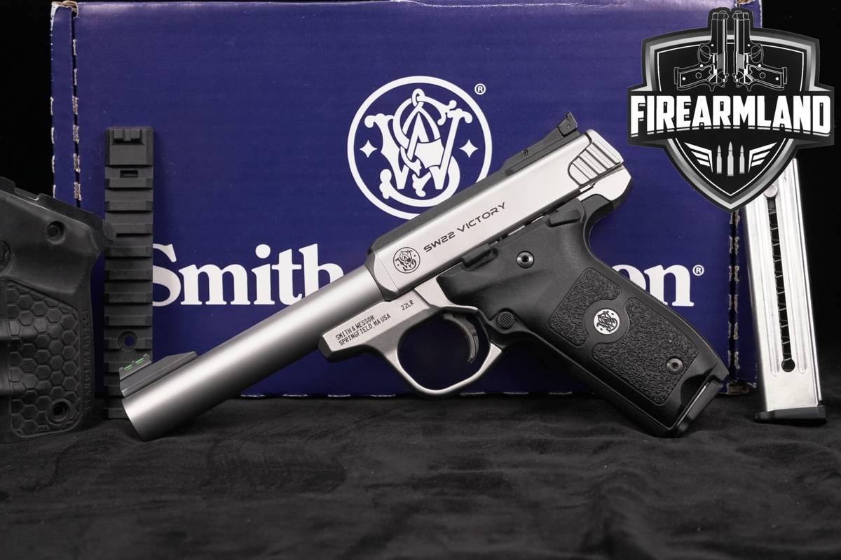 Smith & Wesson S&W SW22 Victory 22LR 5.5" Satin Stainless +ORIG BOX
