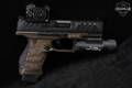 Walther PDP Pro-E Compact 4" 9mm Luger Two-Tone Black & OD Green in Very Good Condition Image 5