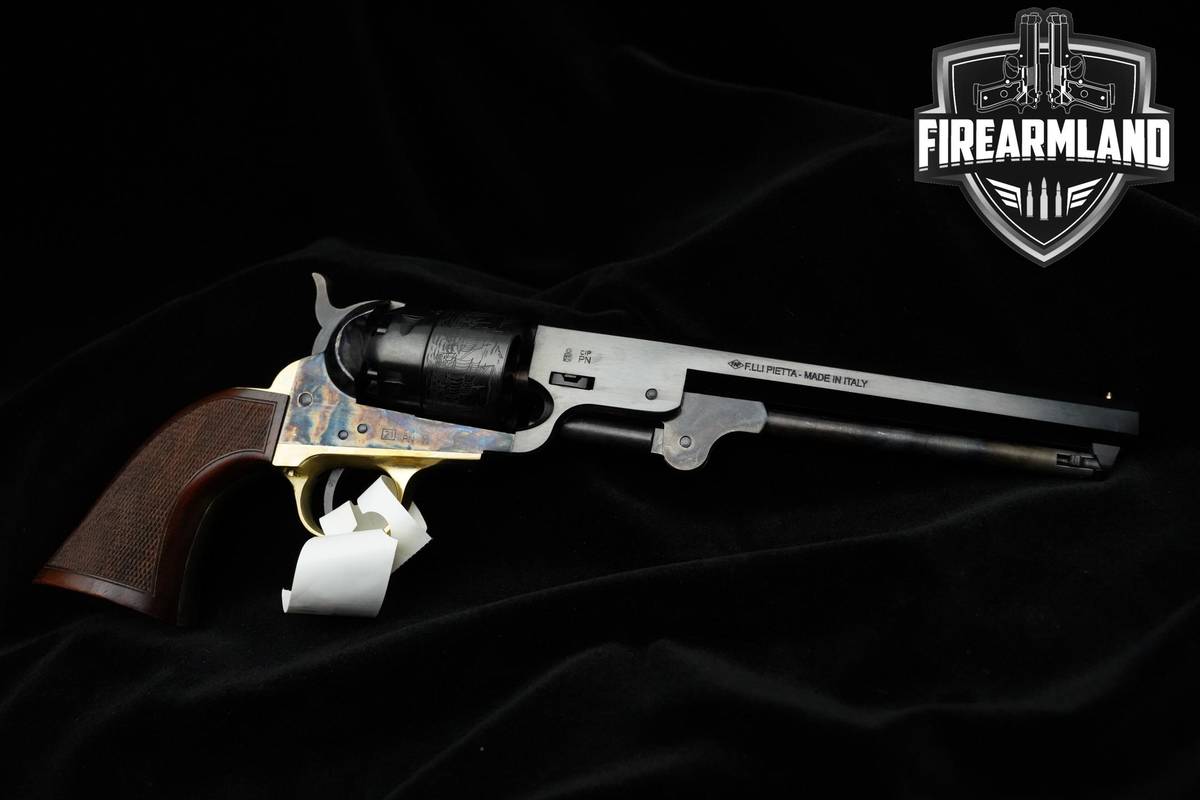 F.lli Pietta 1851 Navy 44 BPM 7.38" Blued 1851 F.lli Navy Pietta +ORIG BOX