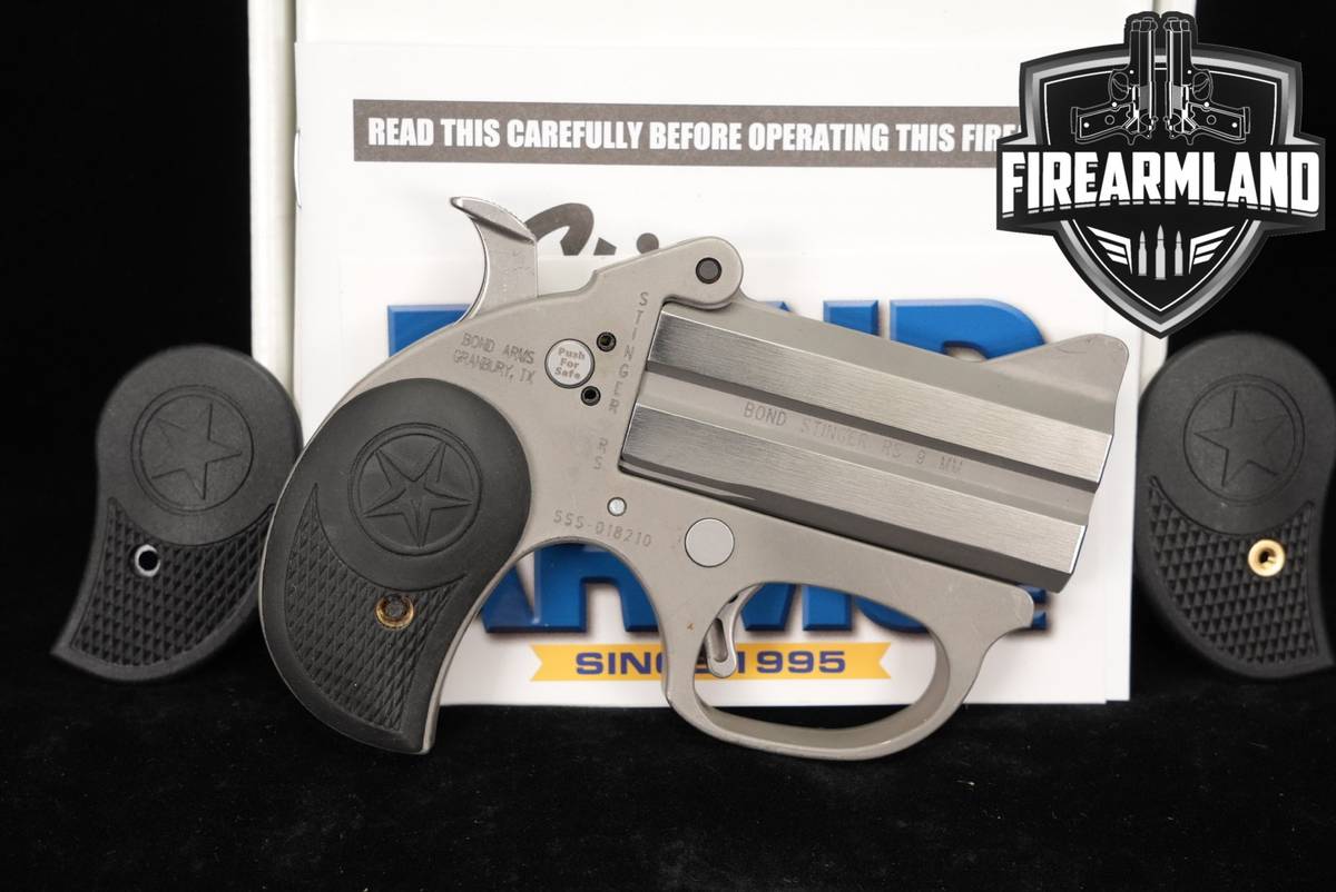 Bond Arms Stinger RS 9mm 3" Matte Stainless +ORIG BOX