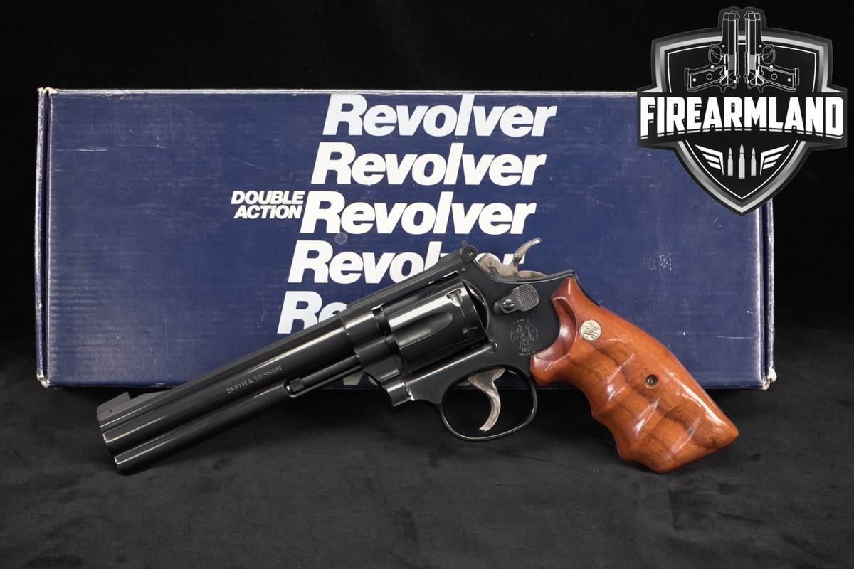 1989 Smith & Wesson Model 17-6 22LR S&W Blued +ORIG BOX