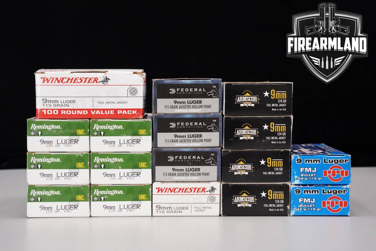 9mm Ammunition 9mm-Luger Ammo 810 ROUNDS