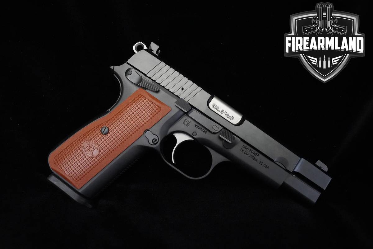 FN High Power 9mm 4.7" FN Hi-Power +2 MAGS & ORIG CASE Hipower