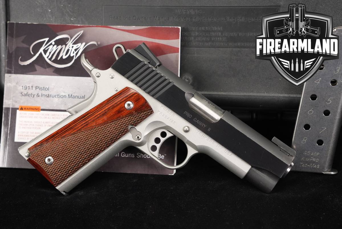 Kimber Pro Carry II Two-Tone 45 ACP 1911 4" +2 MAGS & ORIG CASE