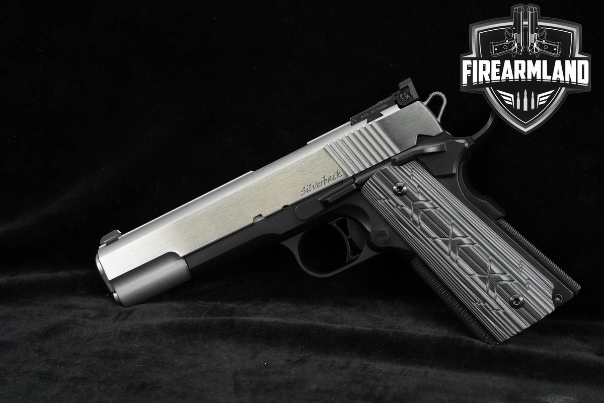 Dan Wesson Silverback 10mm 1911 5" Two-Tone Stainless +2 MAGS & ORIG CASE
