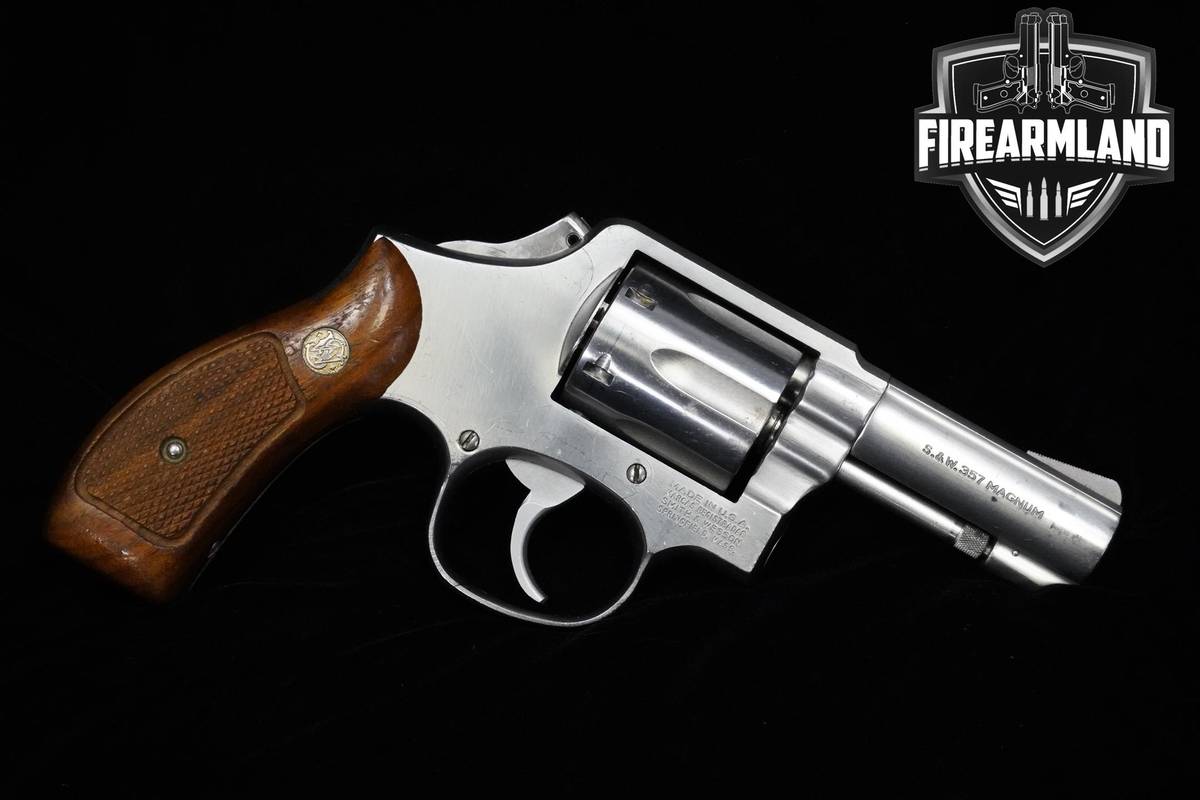 1980s Smith & Wesson (S&W) Model 65-3 Police Issue Marked 357 Magnum 3" S&W