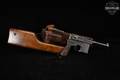 1918-1918 Mauser C96 Red 9 (Prussian Contract) 9mm Luger Blued & Wood in Good Condition Image 2