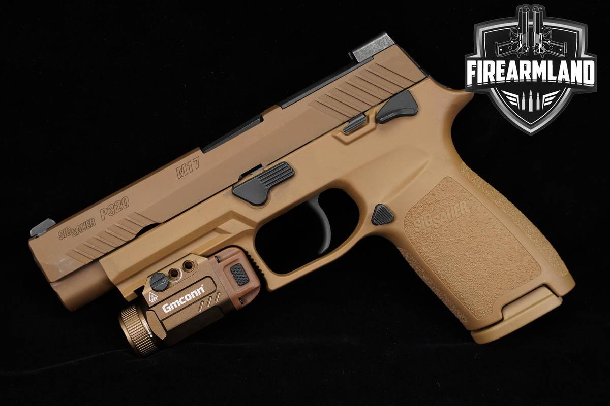 Sig Sauer P320-M17 Manual Safety 9mm 4.7" FDE P-320 M-17 +3 MAGS & OG CASE