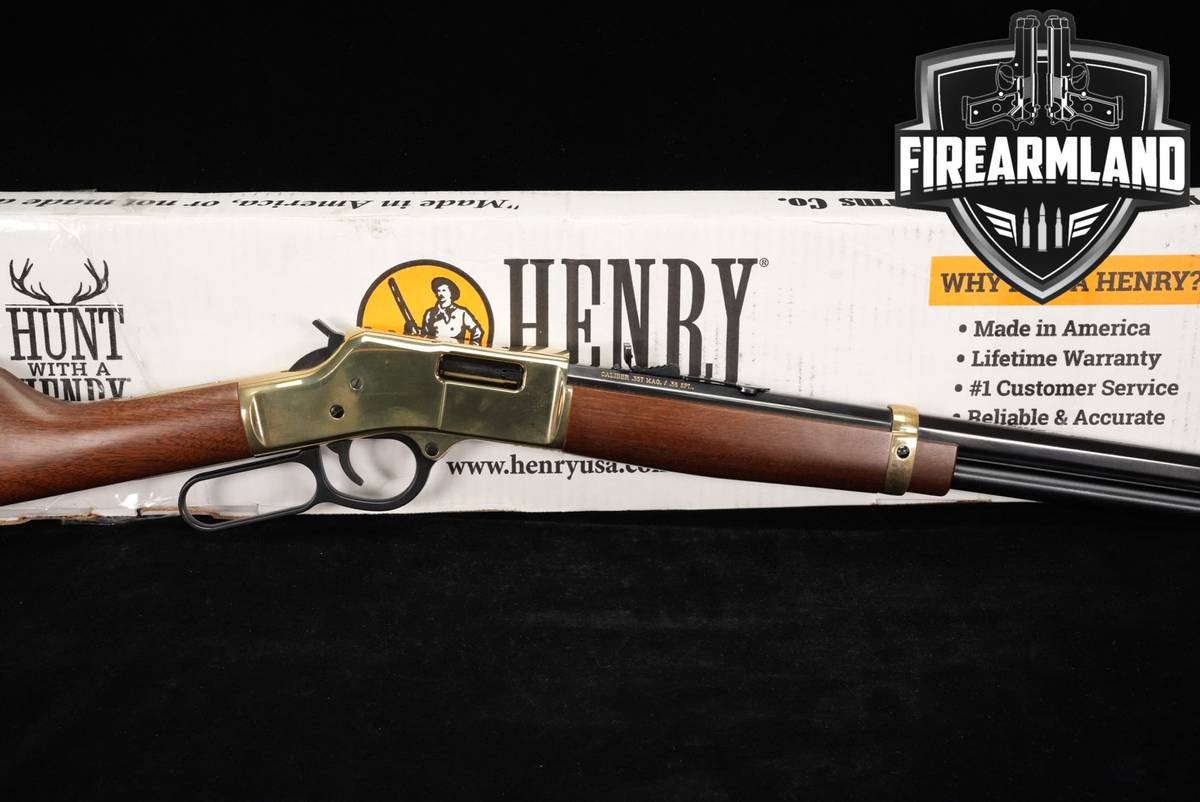 Henry Big Boy H006M 357 Magnum 20" Polished Brass & Walnut +ORIG BOX