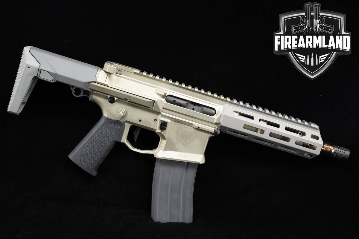 DESIRED Q Honey Badger 300 Blackout SD SBR 7" Tan Q-Honey-Badger .300-SD
