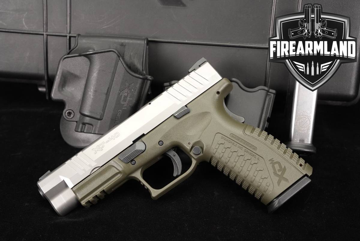 Springfield Armory XDm 4.5 40 S&W XDM40 XD-M +2 MAGS, ORIG CASE & HOLSTER