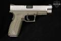 Springfield Armory XDm 4.5 .40 S&W Two-Tone Stainless & OD Green in Good Condition Image 3