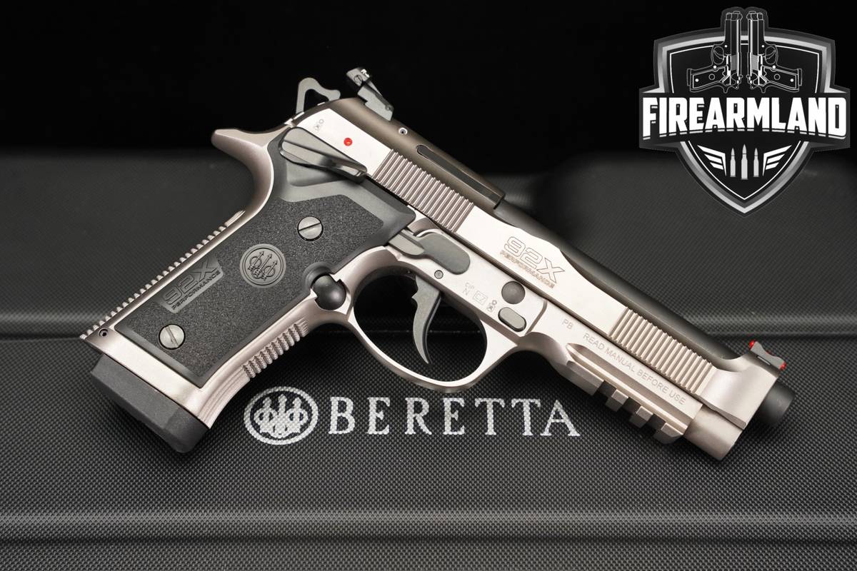 Beretta 92X Performance 9mm 4.9 Satin Nickel 92-X +2 MAGS & ORIG CASE