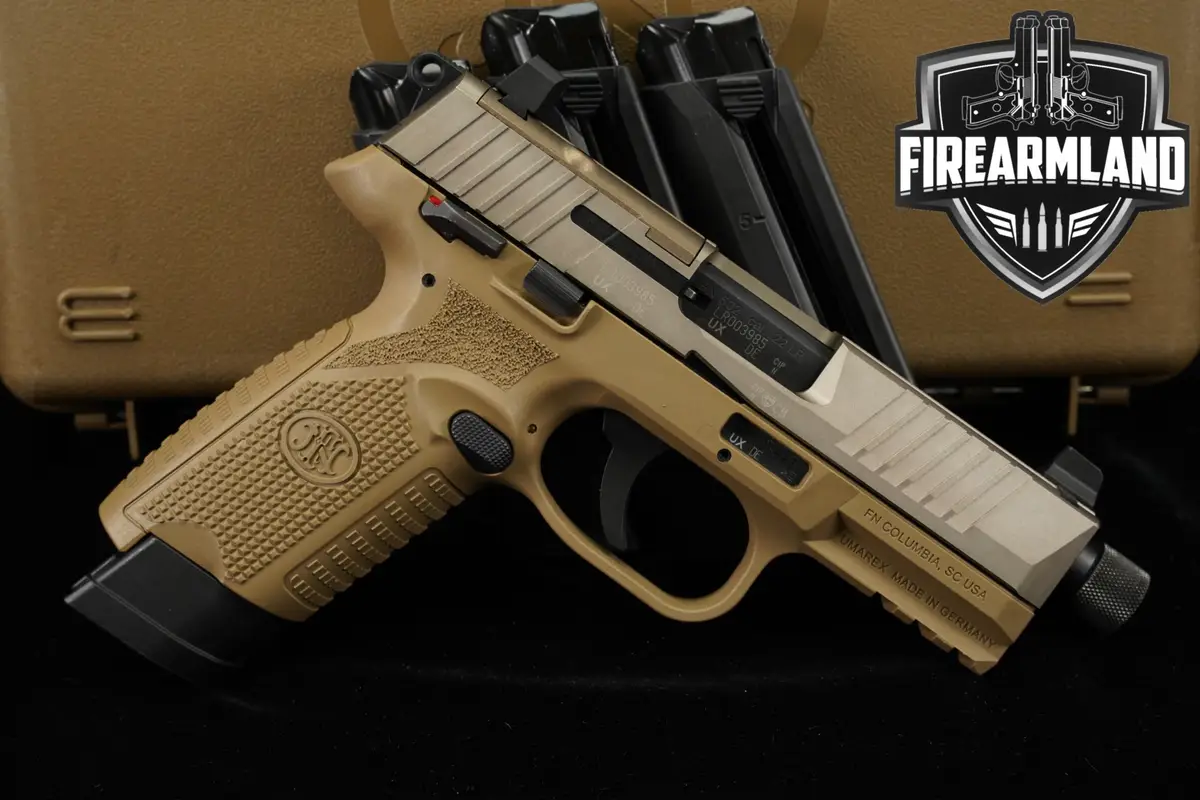 FN 502 Tactical Optics-Ready 22LR FN502 THREADED +4 MAGS, ORIG CASE