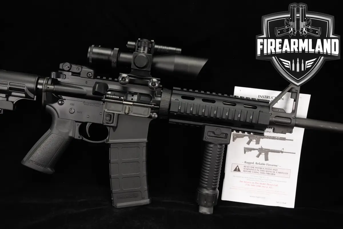 Ruger AR-556 5.56 NATO AR15 16" 15 AR556 +SCOPE, GRIP-POD
