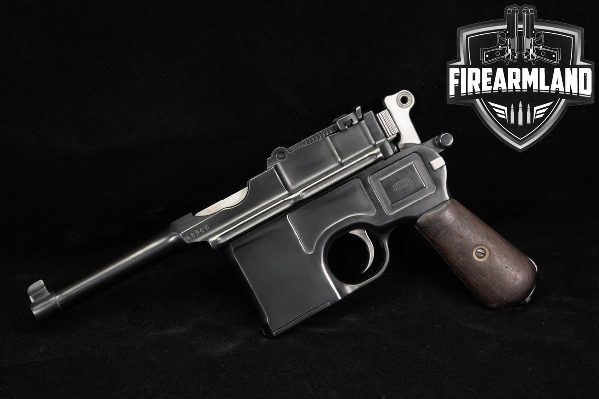 Matching Numbers Weimar Mauser C96 BOLO Broomhandle 7.63mm Commercial Crown