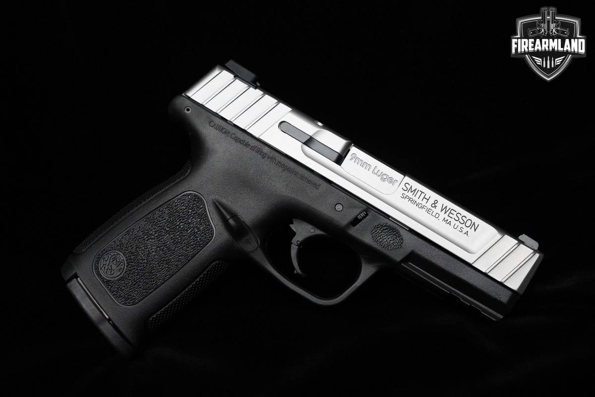 ORIG BOX Smith & Wesson SD9 VE 9mm Pistol DAO 2-Tone 4" 16rd S&W 9mm SD9-VE
