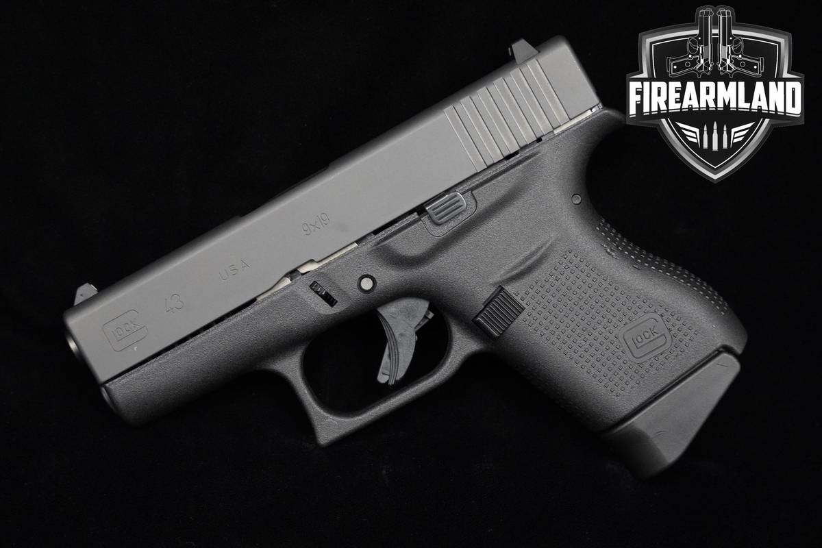 Glock 43 9mm 3.41 inch Glock G43 43 +2 MAGS & ORIG CASE