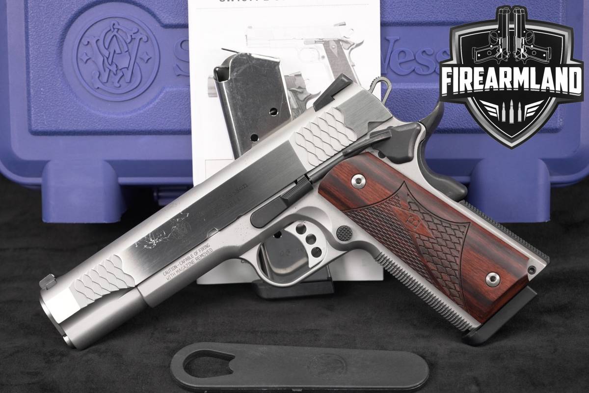Smith & Wesson SW1911 E-Series 45ACP S&W SW 1911 Satin Stainless +ORIG CASE