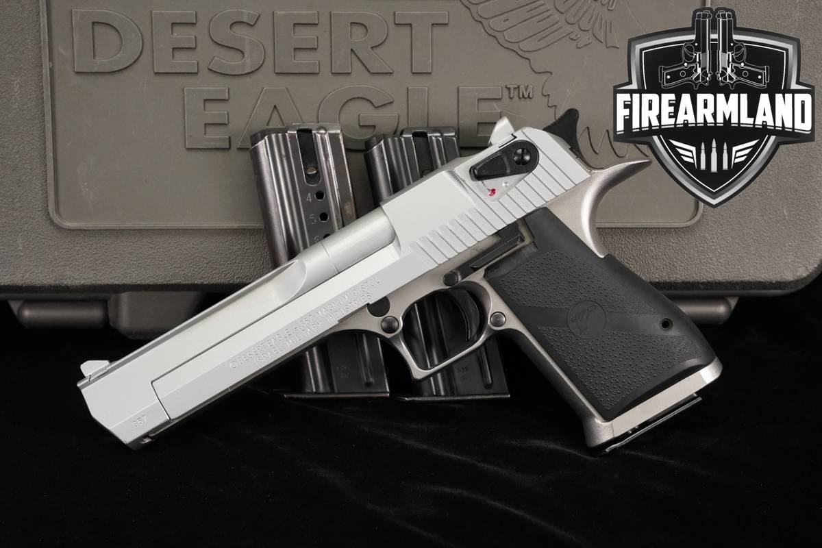 DEAGLE IMI Desert Eagle Mark I 357 Magnum 6" Stainless MK 1 +ORIG CASE