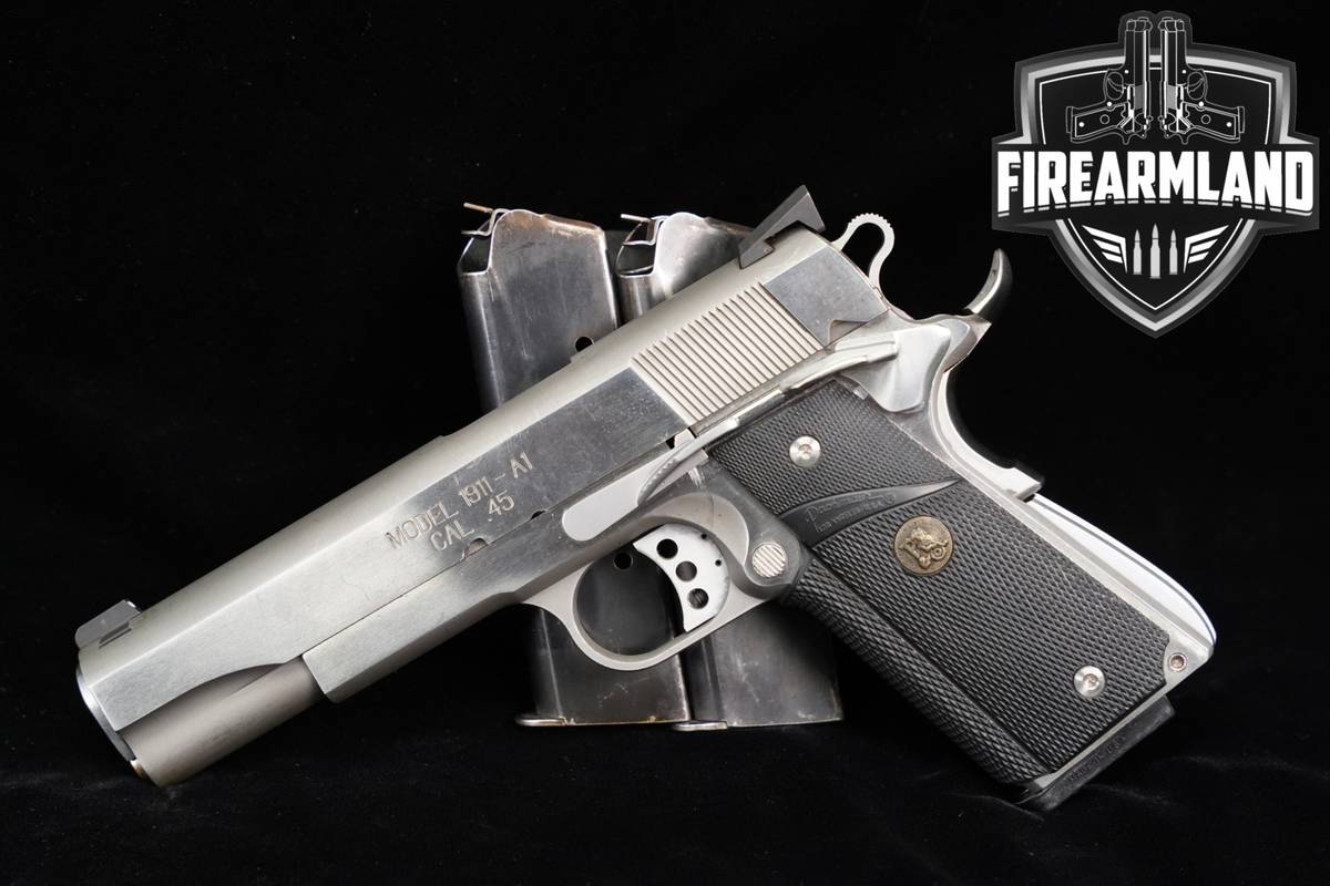 Springfield Armory Model 1911-A1 45 ACP 5" Stainless 1911A1 +3 MAGS