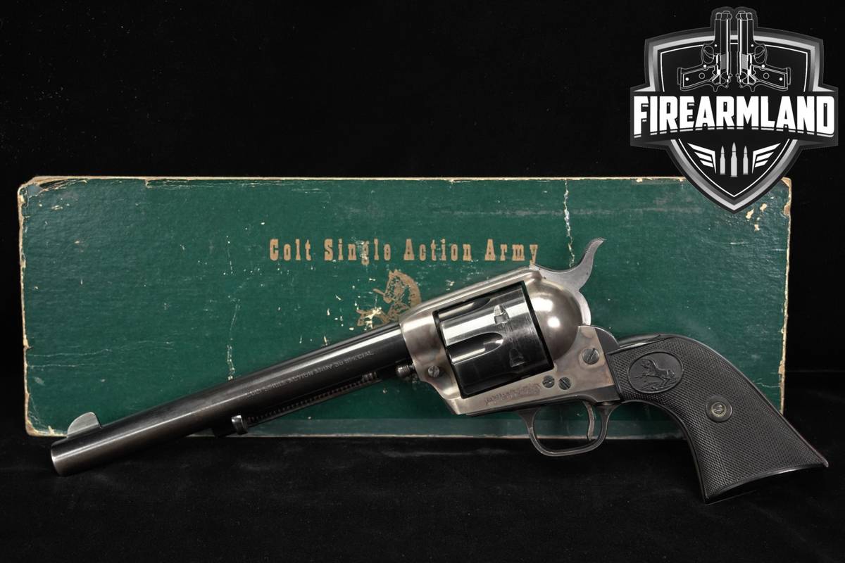 1956 Colt Single Action Army 2nd Gen 38 Special CAVALRY 7.5" SAA +ORIG BOX