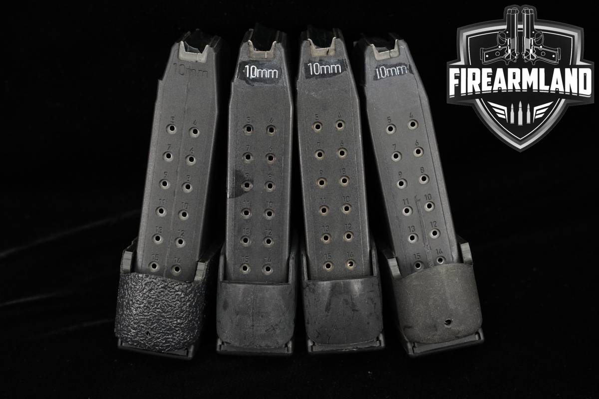 Glock FOUR (4) G29 15 Round Magazines 10mm G-29 Mags