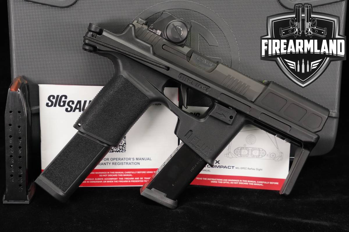 Sig Sauer P365 FLUX Compact P 365 XMacro +3 MAGS, ORIG CASE, ROMEO-X OPTIC