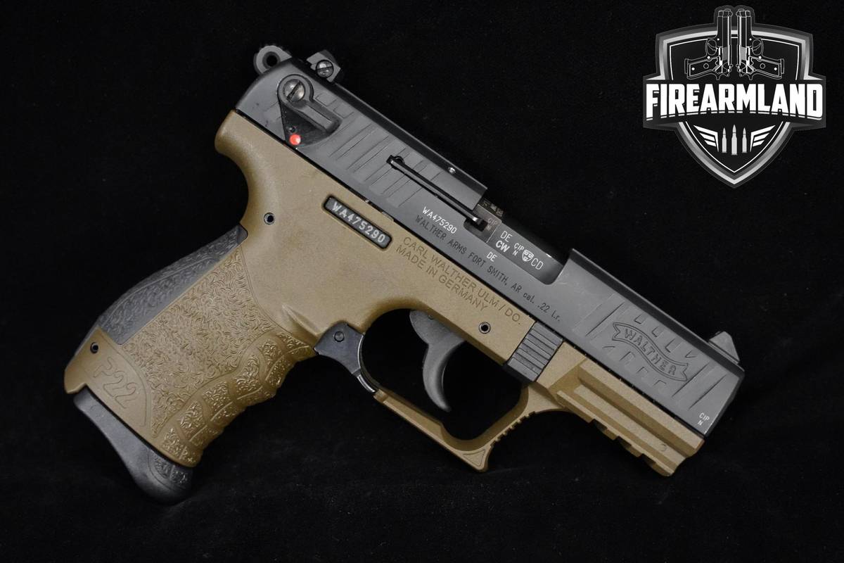 Walther P22Q Military 22LR Two-Tone Walther-P22Q P22-Q +2 MAGS & ORIG CASE