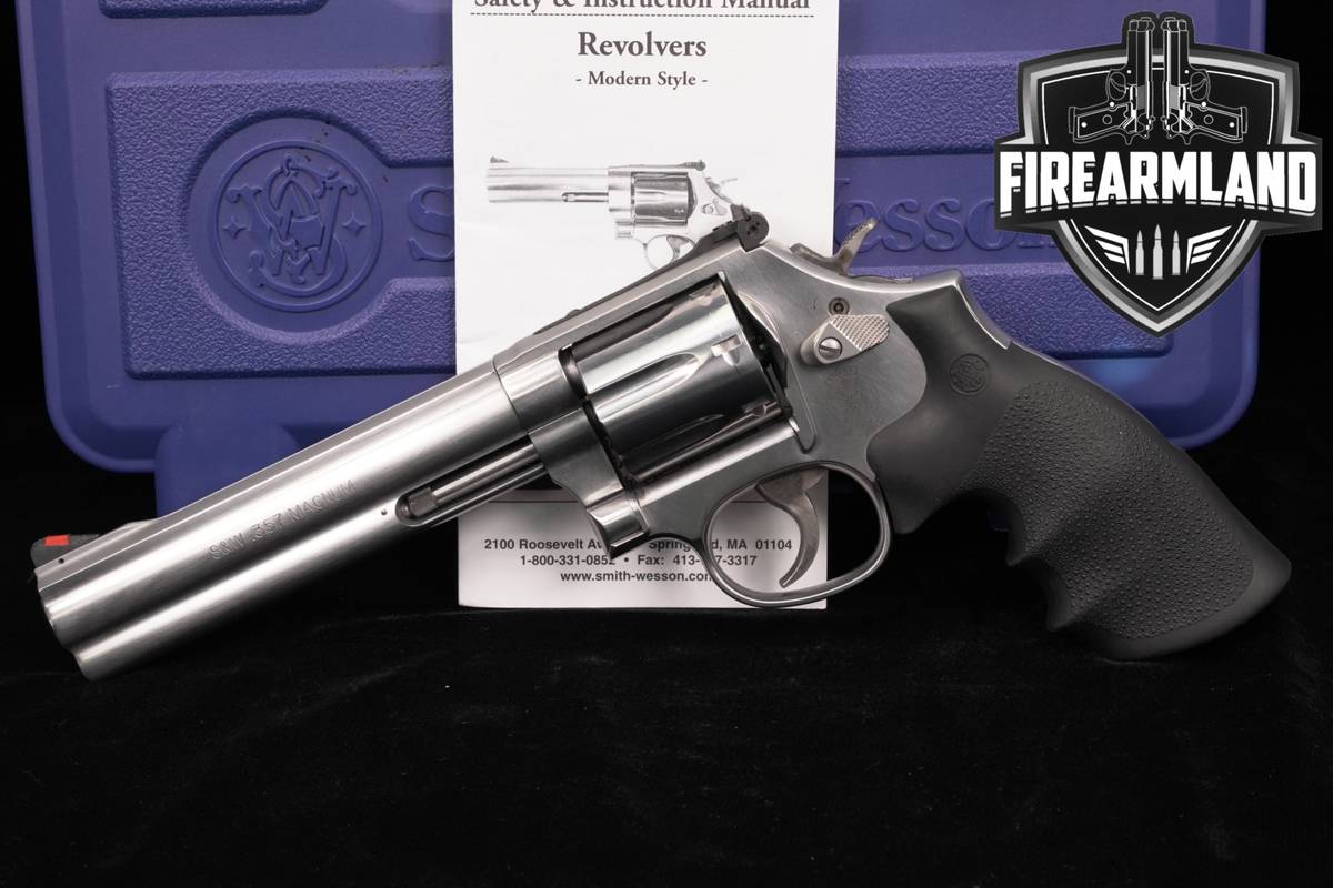 Smith & Wesson Model 686 -6 Plus S&W 357 Magnum Satin Stainless +ORIG CASE