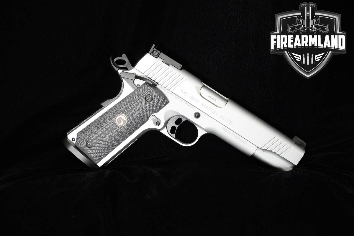 Girsan MC1911 Match Elite 45 ACP 5" Matte Chrome 1911 Girsan ORIG CASE